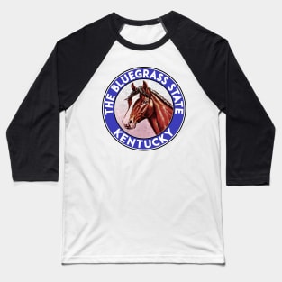 Lexington Kentucky Horse Racing The Bluegrass State Man O War Baseball T-Shirt